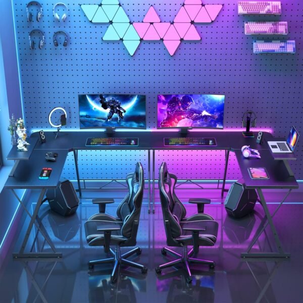 L-shaped metal work desk - 图片 8