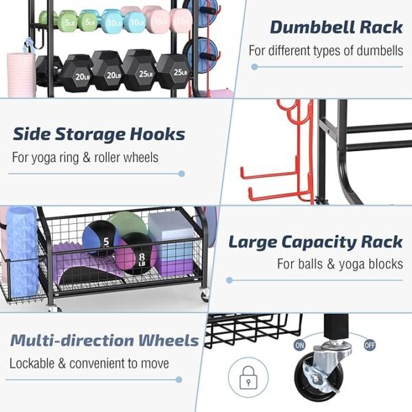 Multi-functional fitness rack - 图片 3