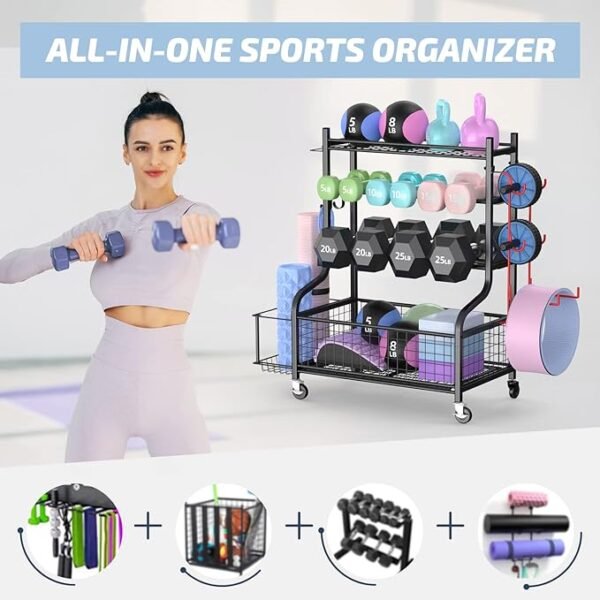 Multi-functional fitness rack