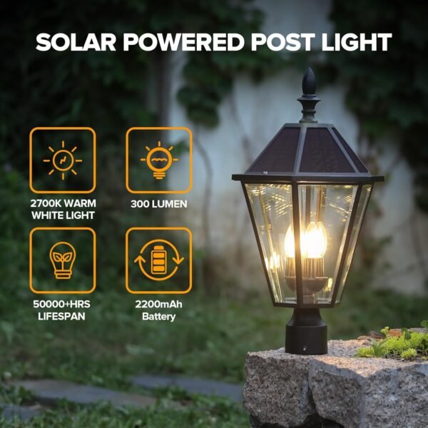 Solar lawn lamp post - 图片 6