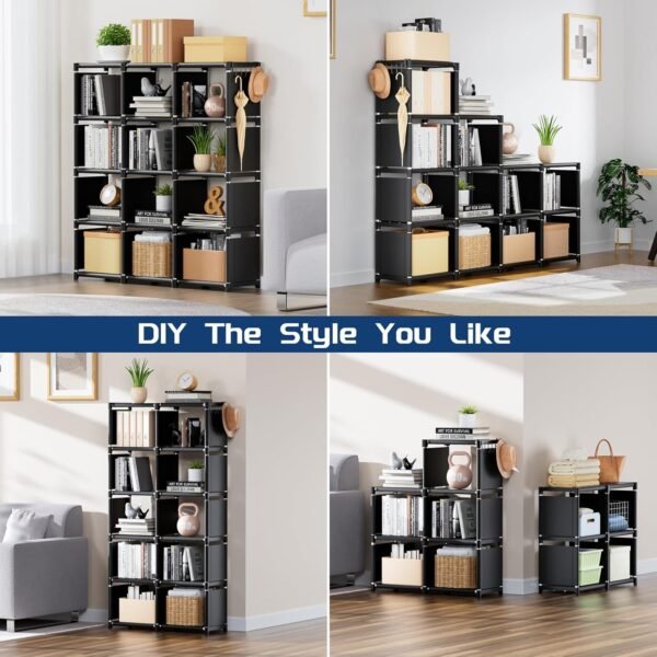 Metal bookshelf combination cabinet - 图片 5
